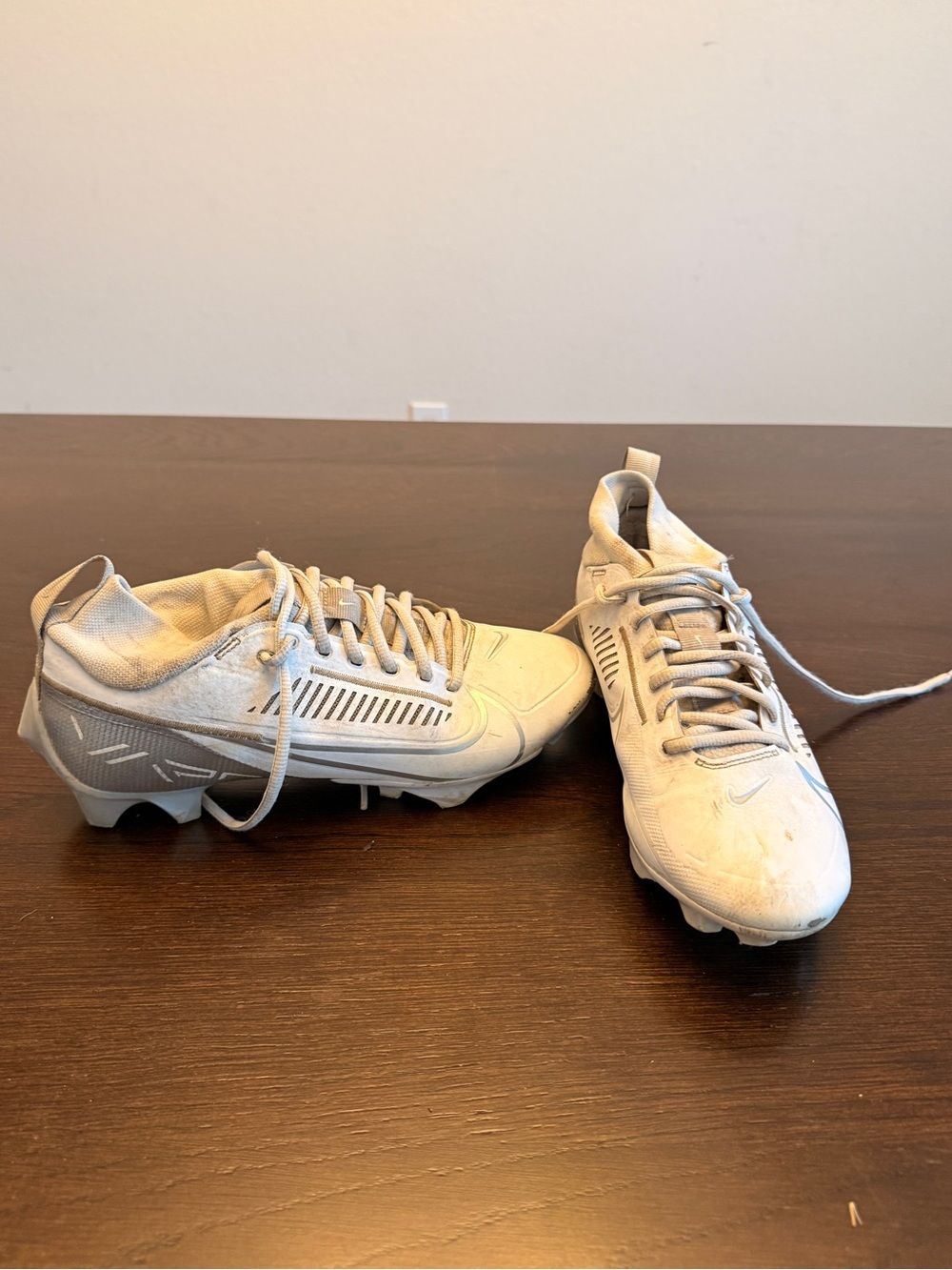 Nike Men’s White and Light Gray Athletic Shoes
